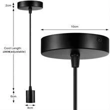 2pcs Vintage Lamp Base & Lamp Holder, Personalized Industrial Style E27 Lamp Base, Aluminum Lamp Holder, Wooden Lamp Holder With Wire, Pendant Light Metal Base