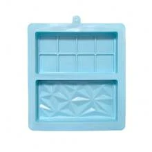 Stampo per barretta di cioccolato 2-in-1 al cioccolato fondente, stampo per cioccolato al pistacchio di Dubai, stampo per barrette di cioccolato fai da te, stampo in silicone extra profondo per praline di cioccolato