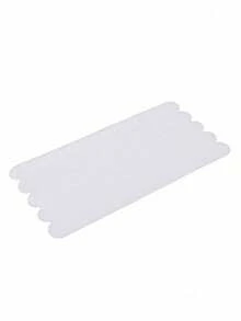 5pcs Transparent Non-Slip Stickers For Bathroom, Shower, And Stairs - Versatile Sizes & Shapes, Easy ApplyBathroom Accessories Bathroom Organizer - White - View 9