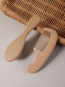 Customized Baby Name Comb And Hair Brush Gift Set With Raffia Paper Box Growth Card Baby Memory Box Newborn Keepsake Souvenir - Multicolor - View 14