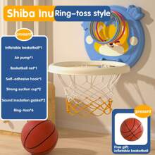 Mini Basketball Wurf-Spiel mit Saugnapf-Rückwand, familienfreundliche Aktivität für drinnen für Jungen und Mädchen von 3-5 Jahren, fördert Motorik und Koordination, perfektes Geburtstagsgeschenk
