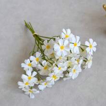 3/5Pcs Artificial Chamomile Yellow Daisy Flowers Small Daisy Bouquet, For Wedding Arrangement, Vase Centerpiece, DIY Home Party For Home Room Decoration Aesthetics