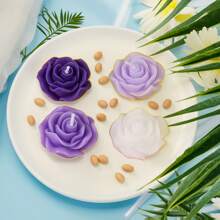 4pcs/9pcs Creative Rose Aromatherapy Candle Set Gift Box, Suitable For Wedding Venues, Restaurants, Living Rooms, Yoga Studios, Meditation, Birthday Candles, Mother's Day Gifts, Valentine's Day Gifts, Birthday Gifts, Adult Gifts, Easter, Home Decoration, Room Decoration, Fragrance Enhancement And Odor Removal.