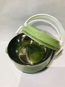 Round Bento Lunch Box With Lid, Sealed Meal Container, Portable Lunch Box (Keeps Food Warm For About 1 Hour, Better With A Thermal Bag. Open The Vent On The Lid Before Opening)