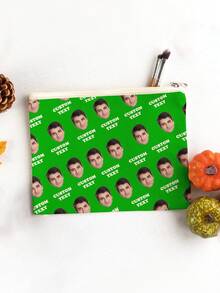 Bolsa de maquillaje personalizada con foto, con cara y nombre personalizados, bolsa de accesorios para mascotas personalizados, regalo del Día de la Madre, regalo del Día de la Enfermera, en color rosa, verde y muchos otros colores, un regalo para mi novia, bolsas de moda para damas, bolsas de regalo personalizadas - Multicolor - Ver 8