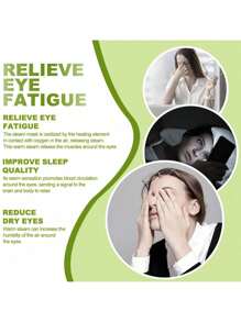10Pcs Set Steam Eye Mask Relieve Eye Fatigue Improving Sleep Quality Self-Heating Sleep Masks For Eye Care, Disposable Warm Compress Eye Shades, Soothing, Eliminate Dark Circles Under The Eyes Constant Temperature Control, Ultra Long Time Hot Compress