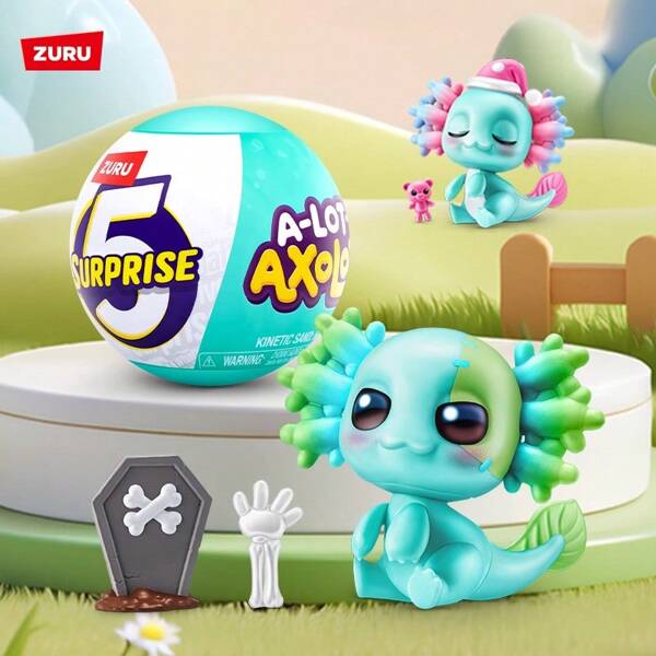 ZURU 5 Surprise A-LOT-A Axolotls, Ornements de jouets miniatures créatifs, cadeaux de fête parfaits