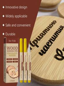 Woodworking Pyrography Pen, Wood Burning Marking Pen For Kids DIY Handcrafts Design Burning Art