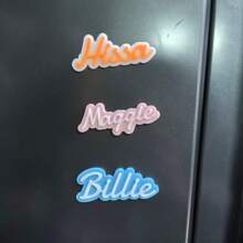 1pc Customized Acrylic Refrigerator Magnet - Customizable With Names, Colorful Alphabet Letters, Suitable For Refrigerator, Storage Cabinet Or Office, No Power Required, Perfect Small Gift For Family And Friends, Fridge Magnet