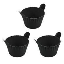 2pcs/3pcs/6pcs Silicone Egg Poacher Cups, Thicker Air Fryer Silicone Egg Baking Cups With Handles, Muffin Cups & Egg Cooker - Multicolor - View 16