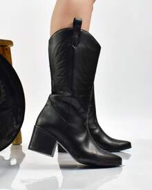 bota western mujer, bota vaquera bordada, bota cowboy punta afilada, bota estilo tejano, bota western