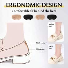 Almohadillas y parches para talones Alivio del dolor Cojín anti-desgaste Cuidado de los pies Protector de talón Con adhesivo posterior Plantillas para calzado