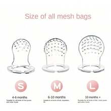 Baby Feeding Supplies: Fruit & Vegetable Silicone Feeder And Veggie Mesh Bags - Perfect For Moms, Thanksgiving Gift - Multicolor - View 10