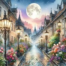 قطعة واحدة عدة تلوين ألماسية 5D، تشمل ألماس جميل وأدوات، بدون إطار، متوفرة بأحجام مختلفة - مناسبة لديكور الحائط المنزلي، هدية عيد مثالية