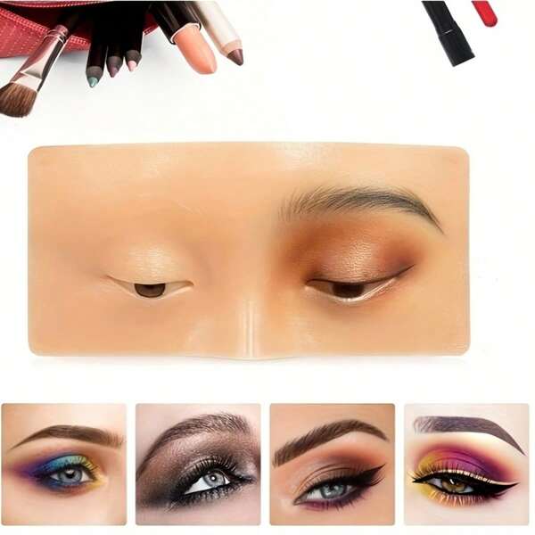 5D Realistic Silicone Makeup Practice Board, Easy To Clean And Reusable Face Painting Practice Board, Ideal Tool For Artists, Beginners, And Makeup Artists To Master Makeup Techniques