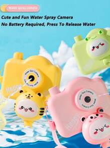1PC Mini Children's Camera Water Gun Toy, Parent-Child Interactive Family Outdoor Games, Children's Prank Fun Game Toys, Suitable For Boys And Girls Water Outdoor Water Battle Toys, Preparing Fun Summer Water Play Gifts For Children