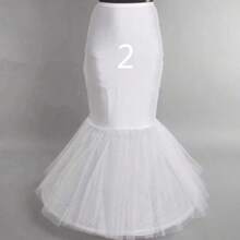 Braut Reifrock Unterrock, großflächig gerüschter Meerjungfrau-Stil, steifer Mesh-Krinoline mit 3-Ring 6-Stahl gerüschter Futter-Unterrock für Hochzeitskleid