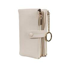 1pc Japanese Style Portable Matte Zipper Coin Purse, Fashion Minimalist Large Capacity Snap Clutch, Suitable For Ladies, Students, Career Women, Office Worker, Commute, Travel For Women Wallet Mini Wallet Purse Wallet Coin Wallet