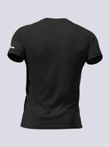 Men's Casual Sports T-Shirt, Regular Short-Sleeved, Crew Neck Top, Mesh Fabric, Daily Wear, Work Team, Summer, For - Gym, Running, Ball, Training, Outdoor Activities, Climbing, Men's Clothing