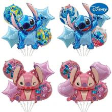 Disney Disney Officially Licensed Stitch 5-Piece Balloon Party Decor Set – Perfect For Birthdays, Graduations, Weddings, Cake Toppers & Cupcake Decorations. Ideal For Stitch-Themed Parties & Outdoor Events. Summer Gifts Beach Back To School School Supplies Room Decor