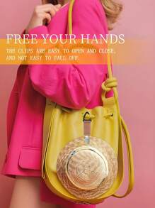 Essential Hat Clip For Travel - Easy To Hang On The Bag, Firmly Fix The Hat, Ultra-Light And Portable, Can Be Attached To Handbags, Backpacks, Belts, Suitcases, Suitable For Sun Hats And Towels, Essential Accessories For Summer Travel