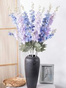1pc Artificial Blue Babysbreath Flower, Party, Holiday, Wedding Home Decor Fake Flower