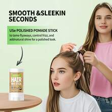 MISS FACTORX 15g 椰子香味发蜡棒，适用于假发或头发，可控制头发乱毛，抚平毛躁和散落的边缘 - 椰子 - 查看 8