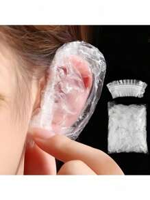 300 Disposable Ear Cups, Waterproof Ear Cups, For Dyeing, Showcasing, Bathing, Beauty Care And Hair Washing To Prevent Water From Entering The Ears.