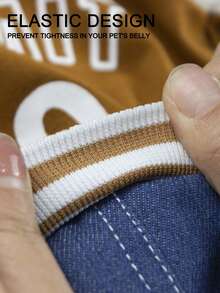 新款狗狗牛仔连帽卫衣休闲装，适合中小型贵宾犬、比熊犬、春秋季宠物服装