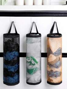 1 pièce Distributeur mural de sacs en plastique organisateur pour la maison, la cuisine, les fêtes d'été à la plage, la nourriture, le camping, l'organisation, la décoration de chambre, les accessoires de cuisine