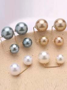Faux Pearl Brooch, Suitable For Dresses, Pants, Used To Tighten Waist, Prevent Fatigue Button Brooch Accessory - B-002 - View 1