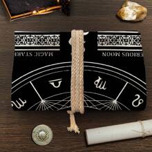 1pc Moon Tarot Card Storage Bag, Astrology Gift Bag, Divination Tool Accessory, For Witchcraft & Astrology Supplies Storage, Suitable For Holiday Parties, Gifts
