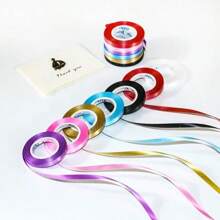 1pc10 Meter Balloon, Small Ribbon, Ribbon Binding Rope, Tying Rope Accessories Package, Birthday Party Scene Decoration, Multi-Color Optional Use, Widely Used Plastic Material Can Be Used For Holding Flowers, Butterflies, Wedding Gift Boxes, Decoration Bottles, Packaging Balloons And Other Daily Necessities
