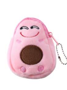 Cartoon Coin Purse, Cute Plush Backpack Pendant, Avocado Small Funny Girl Coin Pouch