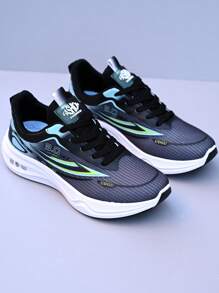 Scarpe casual leggere da uomo, scarpe da passeggio da esterno, scarpe sportive traspiranti in rete, scarpe sportive con suola in gomma antiscivolo e durevole, scarpe da corsa comode per l'estate, colore nero