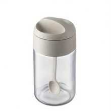 Airtight Glass Spice Jars 3pcs Airtight Glass Spice Jars With Integrated Spoon Lid, Moisture-Proof Condiment Containers For Home Kitchen Use,School Supplies - Multicolor - View 7