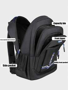 Large-Sized Travel Backpack Suitable For The Start Of The School Term, High-End Travel Backpack Suitable For Business Trips, With A Large Volume - Blue - View 3