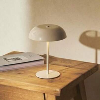  1件装 Kexinlighting 极简北欧现代风格三档亮度可调床头灯，便携式氛围灯，单色外观，触控式 LED 台灯，内置 1800mAh 可充电电池，USB 充电