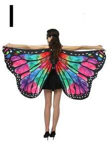 1PC 小蝴蝶披肩，批发小蝴蝶披肩，渐变蝴蝶，节日服装道具