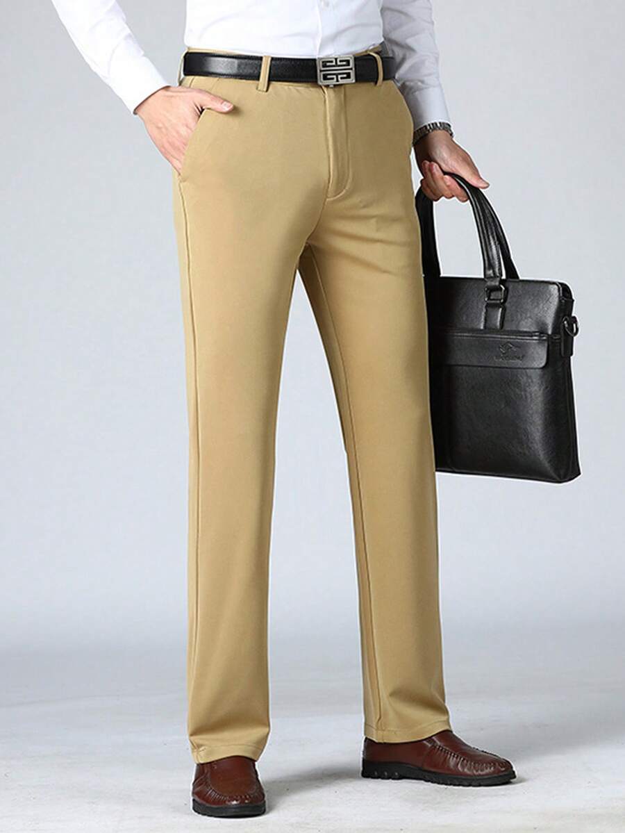Men Pants - Khaki - View 1