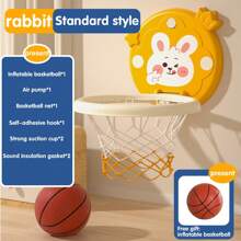 Mini Basketball Wurf-Spiel mit Saugnapf-Rückwand, familienfreundliche Aktivität für drinnen für Jungen und Mädchen von 3-5 Jahren, fördert Motorik und Koordination, perfektes Geburtstagsgeschenk