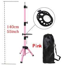 AliLeader Supporto regolabile per manichino della testa da 55 pollici, supporto per parrucca in acciaio pesante, treppiede per formazione in cosmetologia e acconciatura, con vassoio, per uso in salone e a casa