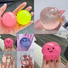 1/2/4/5个装自制挤压泡泡玩具，粘性慢回弹减压球，挤压玩具，手指玩具，Taba可爱玩具，夏季降温玩具，派对礼品，减压玩具，礼盒填充物，生日礼物（不含气枪） - 彩色 - 查看 15