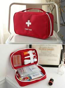 1pc Medical Bag First Aid Kit Travel Portable Large Capacity Medicine Sorting Bag Storage Bag Waterproof And Moisture-Proof Easy To Carry For Home Outdoor Travel Portable Medical Bag Storage Bag Travel Essentials For Daily Use Travel Vacation Back To School Travel Accessories Summer