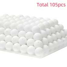 105颗彩色硅胶珠套装（9/12/15毫米），适用于珠宝制作 - 专业工艺用品，包含手链/项链/钥匙扣/笔饰和证件挂绳材料，现代办公装饰/DIY礼物/单色配饰（男女通用工艺用品） - 圓形矽膠珠 - 查看 49