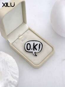1pc Acrylic OK Bubble Symbol Brooch Pin - Brooch - View 9