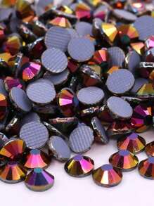 SS6 2mm Multi Color Glass Hotfix Rhinestones 1440pcs Round Shape Crystal Strass Flat Back Hotfix Rhinestone For Clothes Garment Decoration