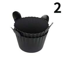 2pcs/3pcs/6pcs Silicone Egg Poacher Cups, Thicker Air Fryer Silicone Egg Baking Cups With Handles, Muffin Cups & Egg Cooker - Multicolor - View 5