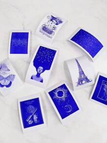 Imprimante photo mini couleur - Imprimante photo portable sans encre C9, machine fabricante de mémos en couleur, étiqueteuse de poche Bluetooth pour études, graphiques, diagrammes anatomiques, photos, reçus, impression couleur sur blanc