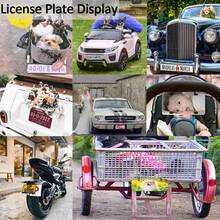Custom License Plate Personalized Front License Plates For Front Of Car Customized Add Your Own Pictures Text Logo Photo Customized Aluminum Car Tag Decorative Sign - 彩色 - 查看 6